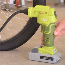 Load image into Gallery viewer, Sun Joe AIRJ24C Portable Digital Cordless Air Compressor with Nozzle Adapters and Case | 24-Volt | 2.0-Ah