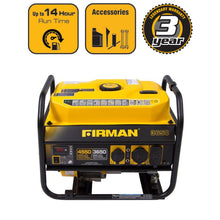 Load image into Gallery viewer, FIRMAN P03601 4550/3650 Watt Gas Recoil Start Generator, cETL