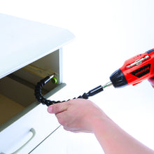 Load image into Gallery viewer, Power Joe PJ4SDFLX Cordless Pivot Screwdriver | 4-Volt | 13-PC Bit Kit | Flex Bit | LED Light