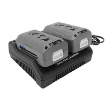 Load image into Gallery viewer, Snow Joe + Sun Joe iCHRG40-DPC EcoSharp® Lithium-Ion Battery Dual Port Charger | 40 Volt