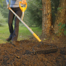 Load image into Gallery viewer, Ergie Systems ERG-BWRK16 Steel Shaft Strain Reducing Bow Rake | 55-Inch | 16-Tine