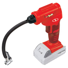 Load image into Gallery viewer, Sun Joe 24V-AJC-LTE-RED 24-Volt iON+ Cordless Portable Air Compressor Kit | W/ 2.0-Ah Battery, Charger, Storage Bag, and Nozzle Adapters (Red)