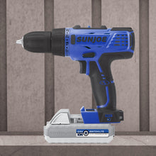 Load image into Gallery viewer, Sun Joe 24V-DD-LTE-SJB 24-Volt iON+ Cordless Drill Driver Kit | W/ 2.0-Ah Battery and Charger (Blue)