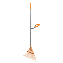 Load image into Gallery viewer, Ergie Systems ERG-LFRK24 Steel Shaft Strain Reducing Steel Leaf Rake | 54-Inch Shaft | 24 Tines