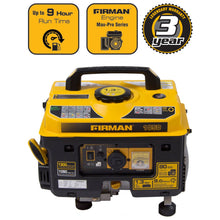 Load image into Gallery viewer, FIRMAN P01001 1300/1050 Watt Gas Recoil Start Generator, cETL, CARB