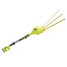 Load image into Gallery viewer, Sun Joe 20VIONLT-PHT17-SJG 20-Volt iON Cordless Telescoping Pole Hedge Trimmer Kit | 17-inch | Dual Action | W/ 2.5-Ah Battery and Charger