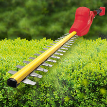 Load image into Gallery viewer, Sun Joe 20VIONLT-PHT17-RED 20-Volt iON Cordless Telescoping Pole Hedge Trimmer Kit | 17-inch | Dual Action | W/ 2.5-Ah Battery and Charger (Red)
