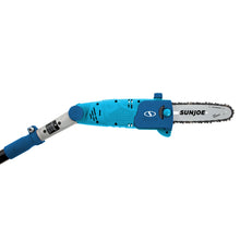Load image into Gallery viewer, Sun Joe SWJ802E-BLU-RM Electric Multi-Angle Pole Chain Saw | 8 inch | 6.5 Amp | Blue (Refurbished)
