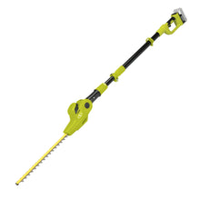 Load image into Gallery viewer, Sun Joe 24V-PHT17-LTE 24-Volt iON+ Cordless Pole Hedge Trimmer Kit | 17-Inch | W/ 2.0-Ah Battery and Charger
