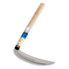 Load image into Gallery viewer, Nisaku MIKADUKIGAMA Japanese Stainless Steel Grass Sickle, 7.5-Inch Blade

